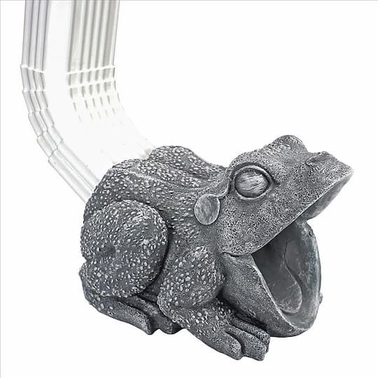 Design Toscano 9.5&#x22; Frog Gutter Guardian Downspout Statue